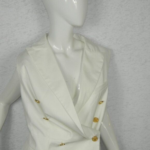 Blessed are‎ the Meek Ivory Dress Vest Size 8 - Picture 7 of 12
